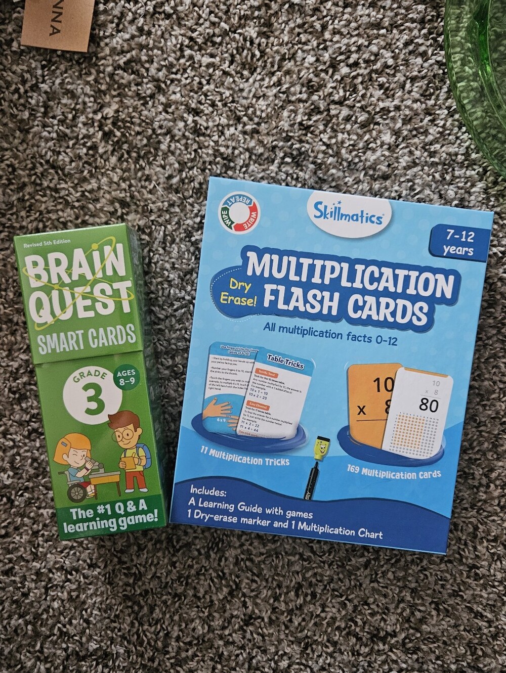 BRAND NEW 3rd Grade Activities Multiplication Cards & Brain Quest Cards